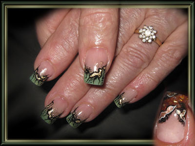 pose d'ongles  déco acrylique Intermédiaire