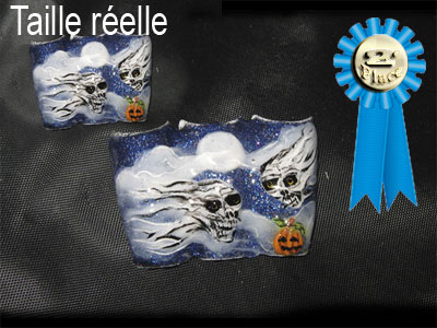 Pose d'ongle halloween